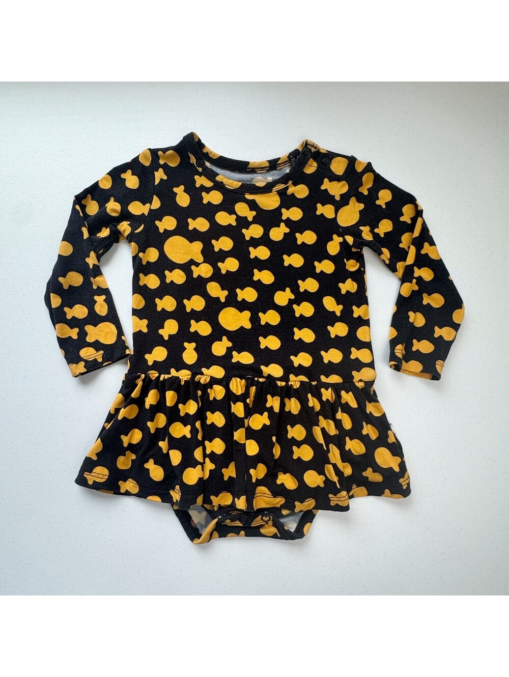 Gigi and Max Goldfish Tutu Long Sleeve Bodysuit 18 Months